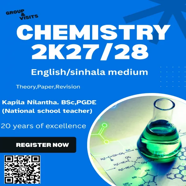 Chemistry English/Singhala medium