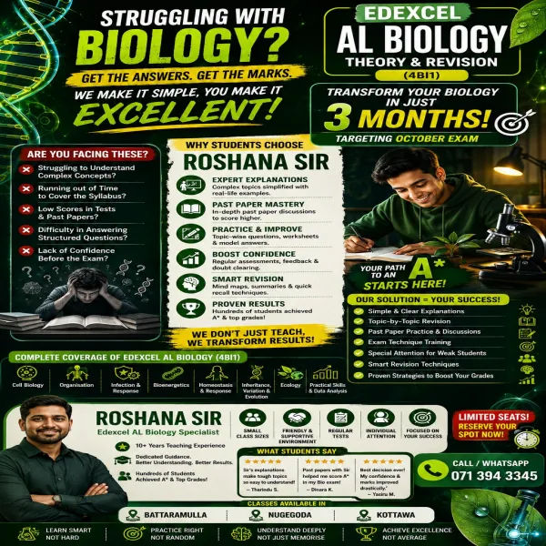AL Biology:  Edexcel / Cambridge