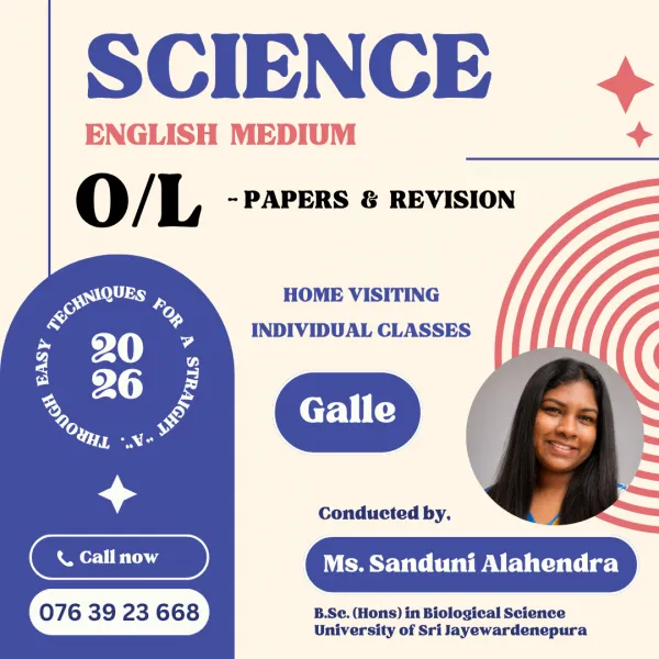 OL Science Class - English Medium - Galle