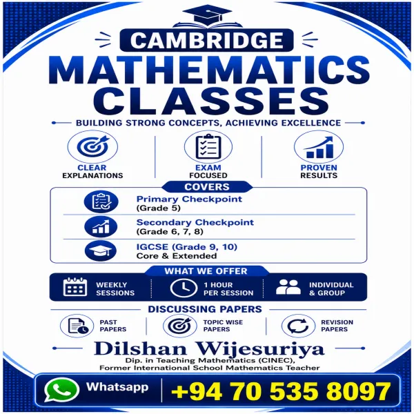IGCSE Cambridge and Edexcel Mathematics Classes