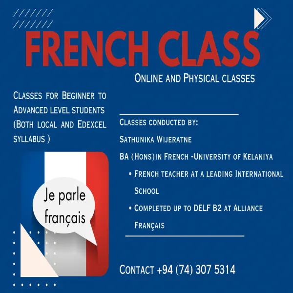FRENCH CLASSES -ONLINE & INDIVIDUAL SUPPORT
