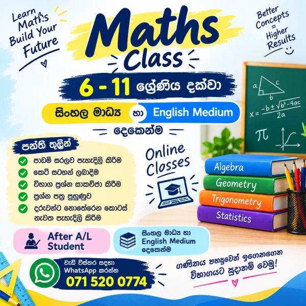 Online Maths class grade 6-11