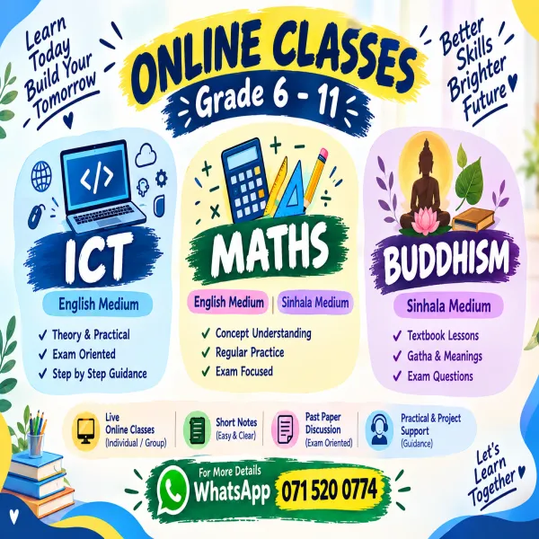 Maths,  ICT and Buddhism online class
