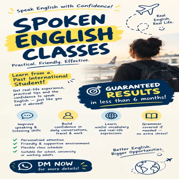 SPOKEN ENGLISH CLASS_ get results in less than 6 months