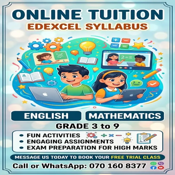 Math and English teacher