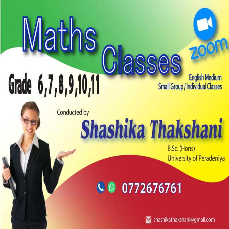 Online Maths for 6-11 students Sinhala/ English Medium