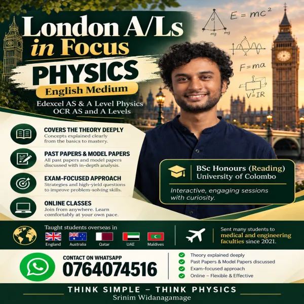 London A/L Physics classes