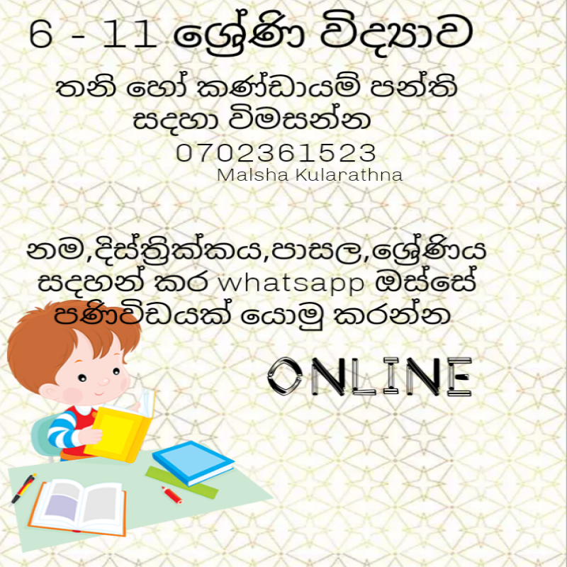6 - 11 science sinhala medium