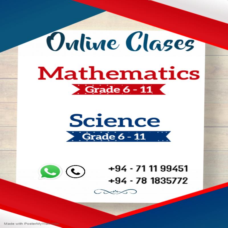 Online Classes Science/ Maths (G 6-11)