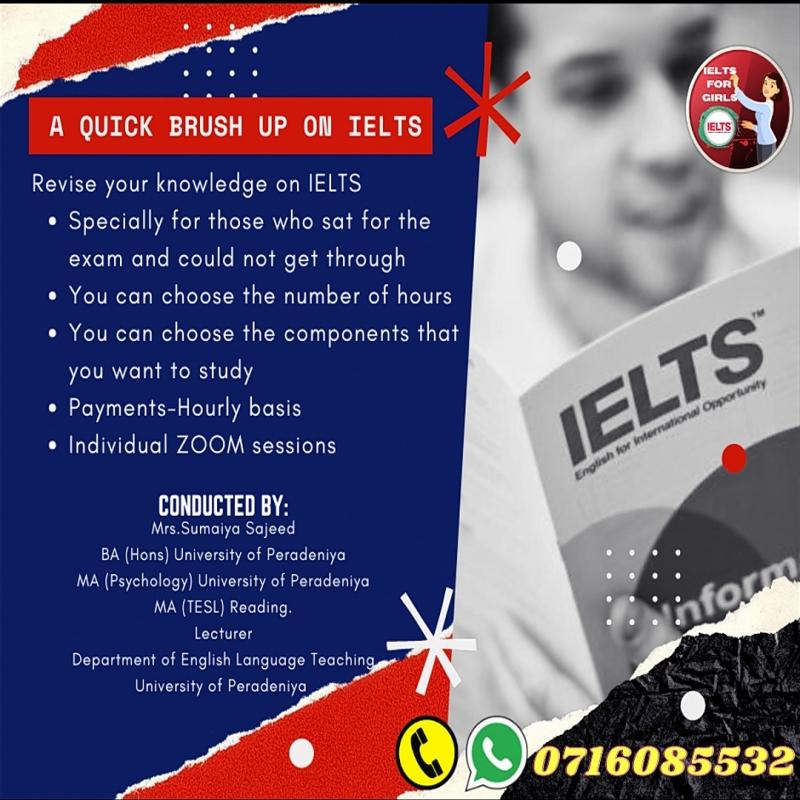 IELTS online classes (general/academic )