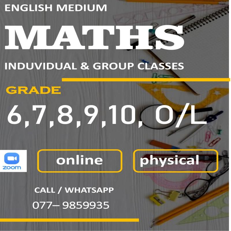 MATHS english medium class