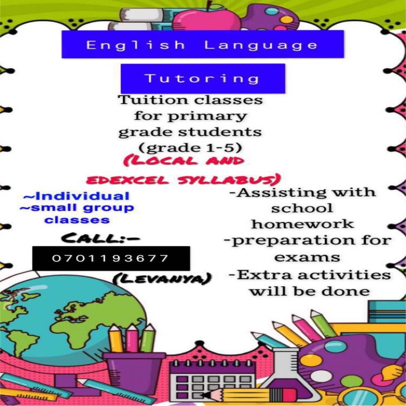 English language tutoring