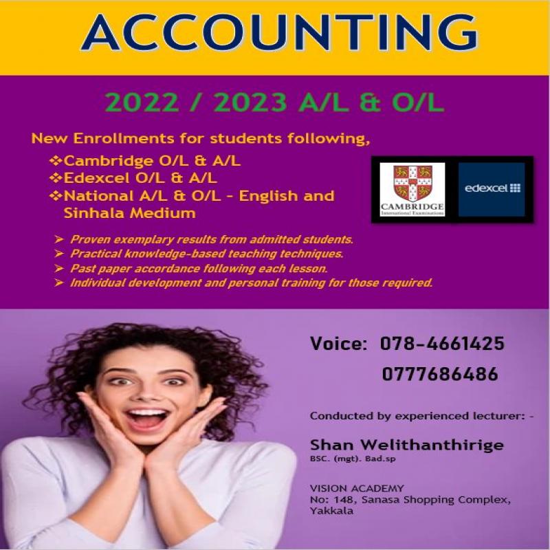 National A/L / Cambridge and Edexcel Accounting
