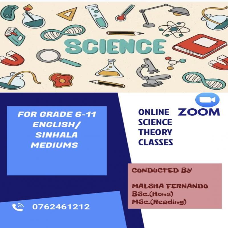 SCIENCE GRADE 6-11 ENGLISH/ SINHALA MEDIUM CLASS