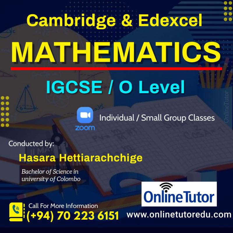 MATHS - Cambridge / Edexcel - IGCSE & O Level