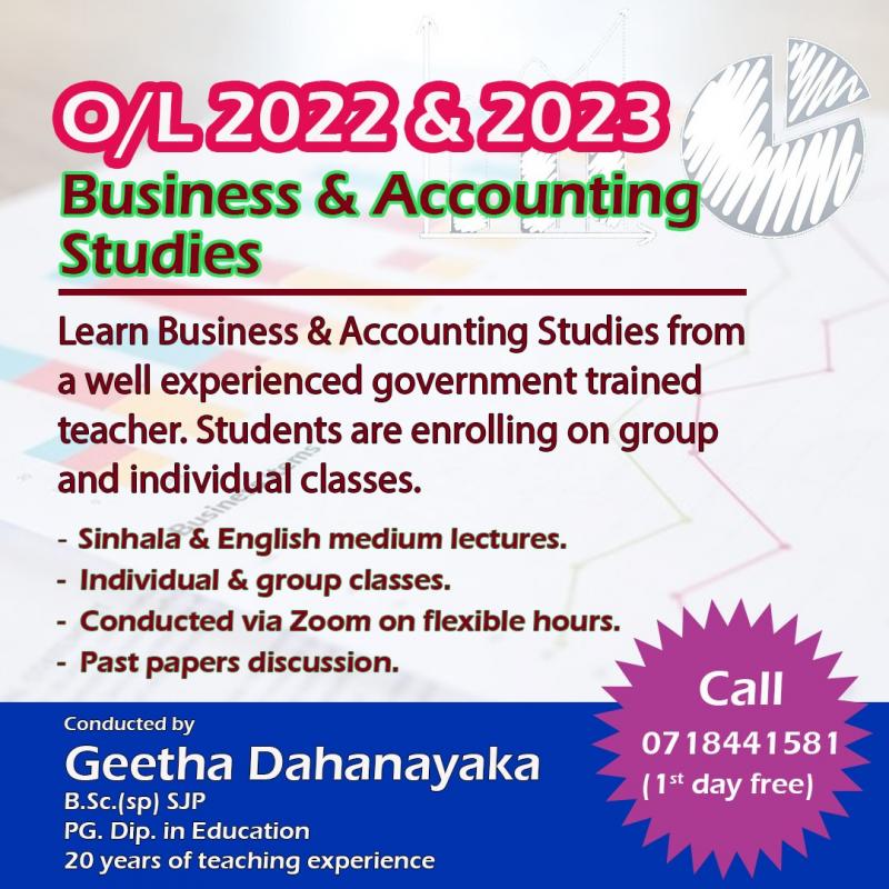 Business and Accountingredients studies