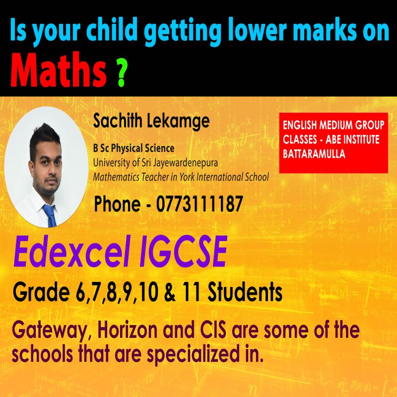 NEW CLASSES FOR EDEXCEL IGCSE COMMENCING
