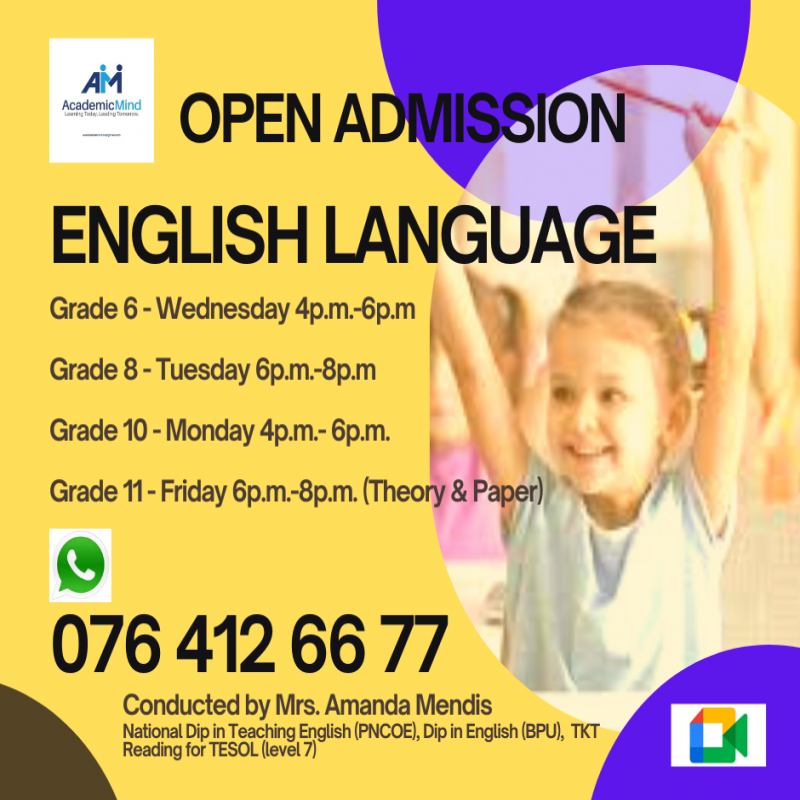 Online English Classes - Grade 6 - O/L