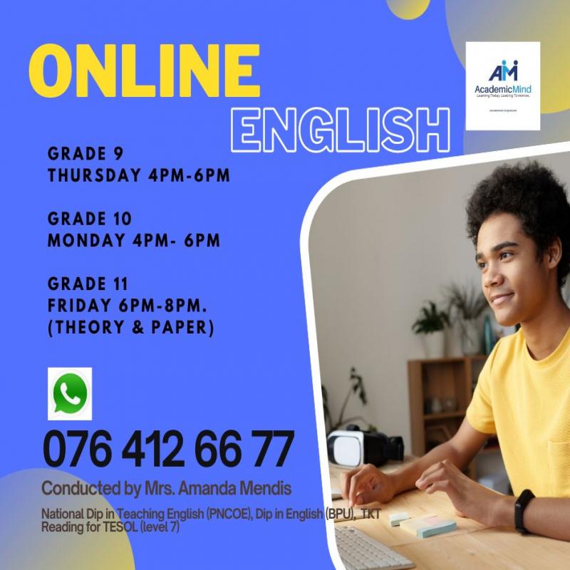 Online English Classes - Grade 9 - O/L