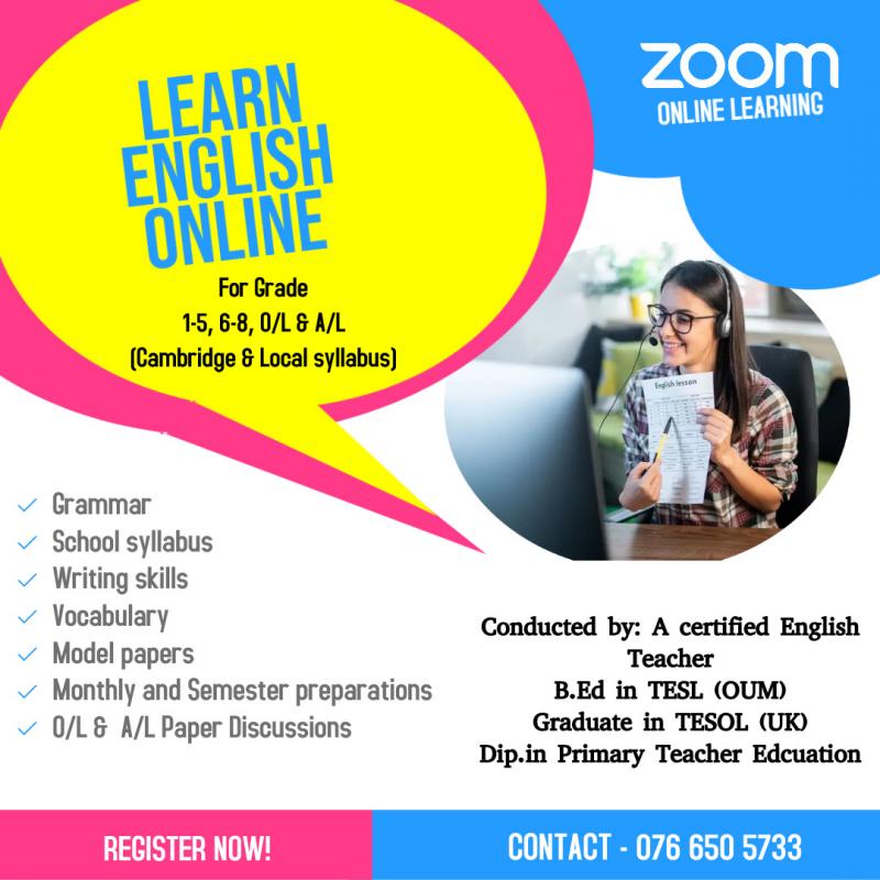 English/ Spoken English/ Grade 5 Scholarship Exam Preparation