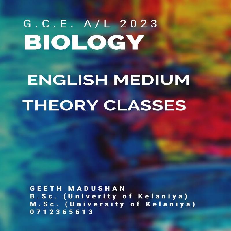 Biology English medium