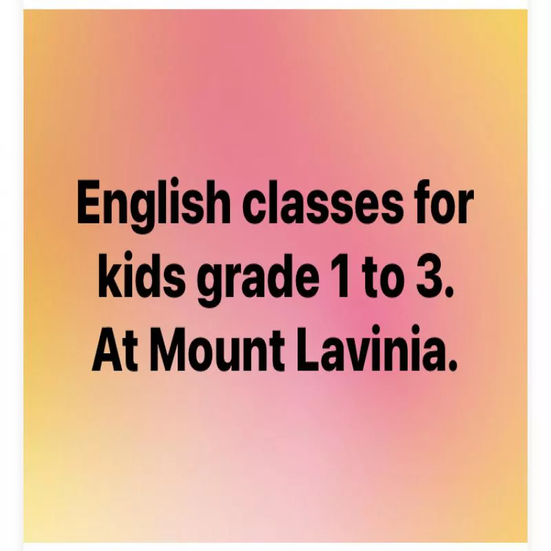 English classes for kids grade 1-4