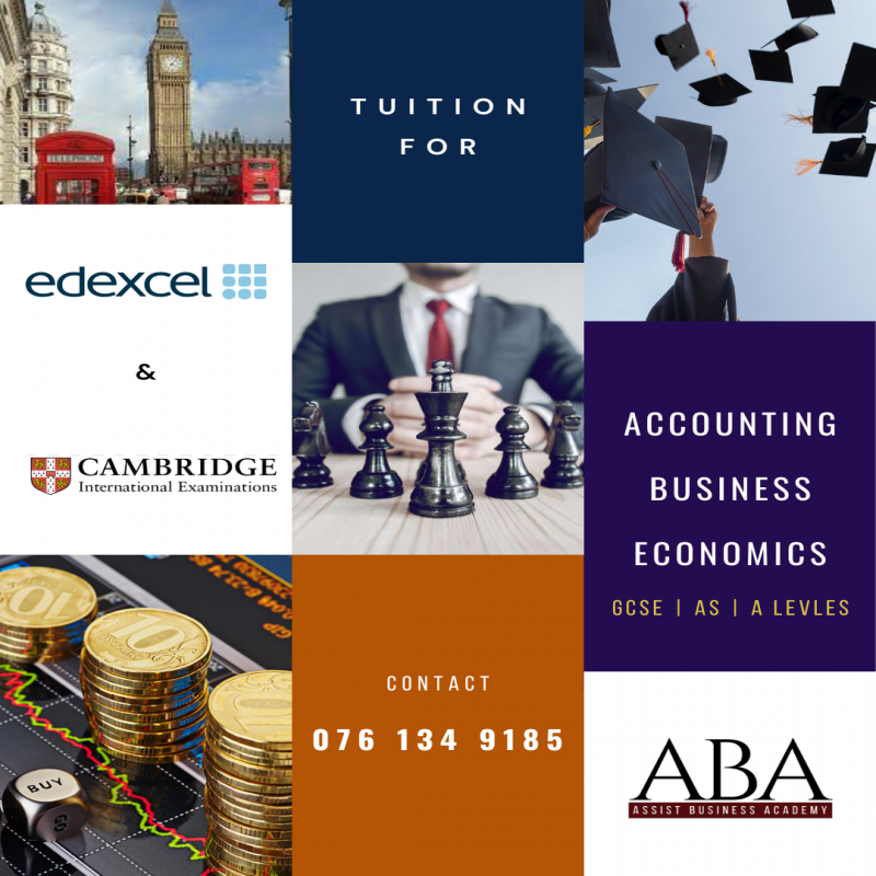 Tuition for Edexcel and Cambridge GCSE, AS/A Levels - Business