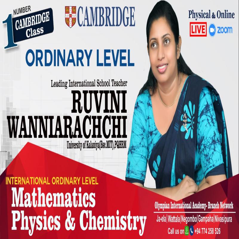 Cambridge OL Mathematics by Famous International School Teacher