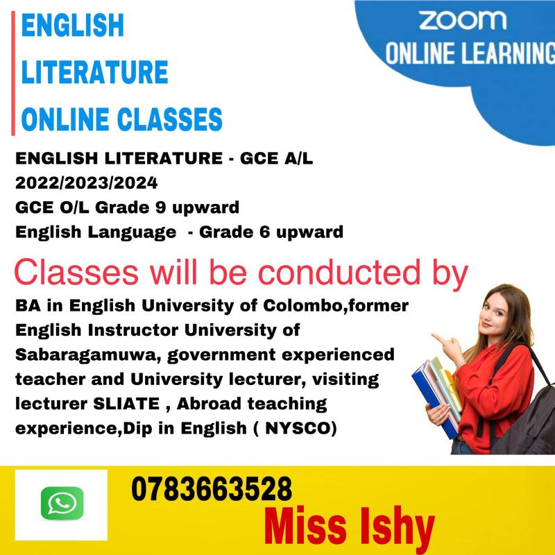 ENGLISH LANGUAGE AND LITERATURE