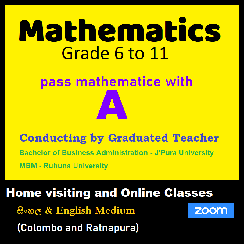 Mathematics for Grade 6 to 11 Students - Colombo & Rathnapura