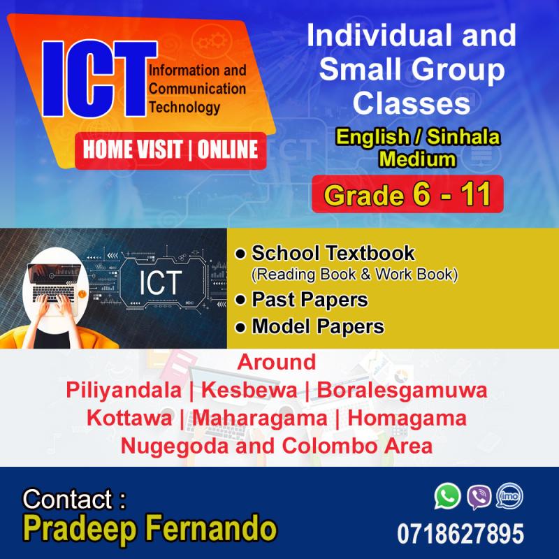 Grade 6-11(O/L) ICT-Home Visiting and Online