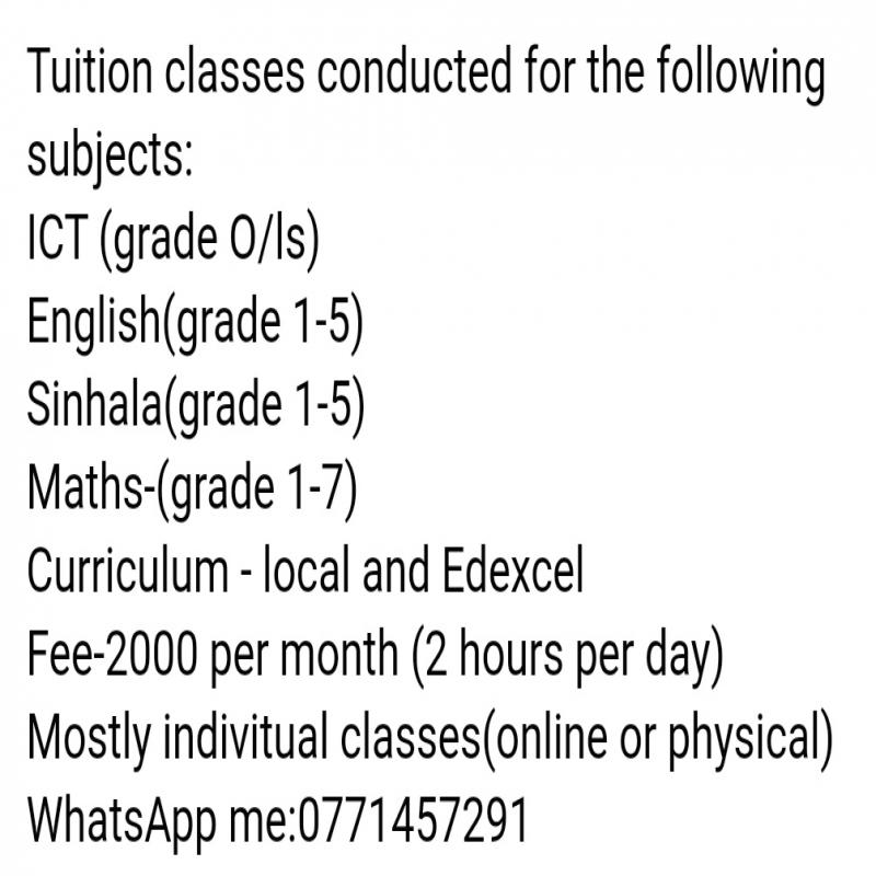 Online classes available