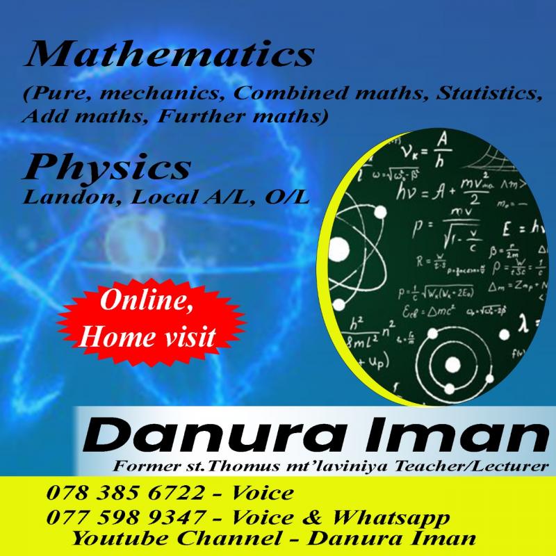 Maths ,statistics ,physics classes