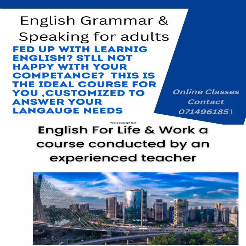 English Grammar & Speaking for adults