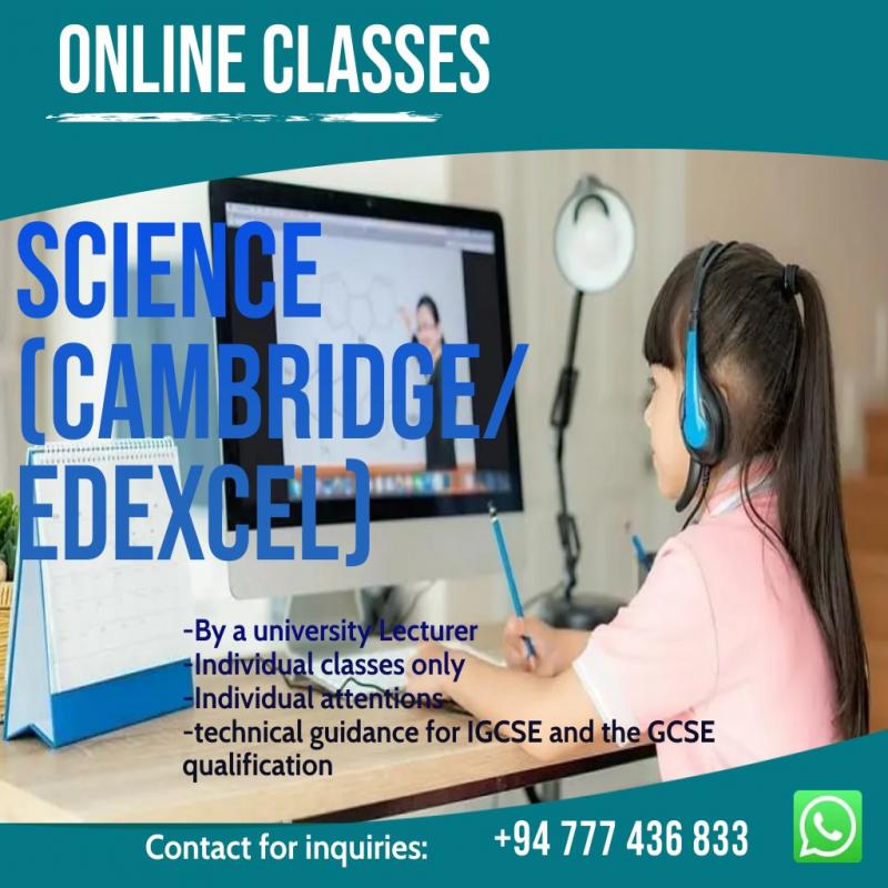 ONLINE-Science Classes(English Medium)