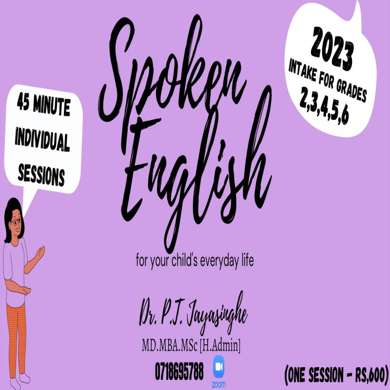 SPOKEN  ENGLISH FOR GRADE  2,3,4,5,6 -  ENROLL FOR 2023