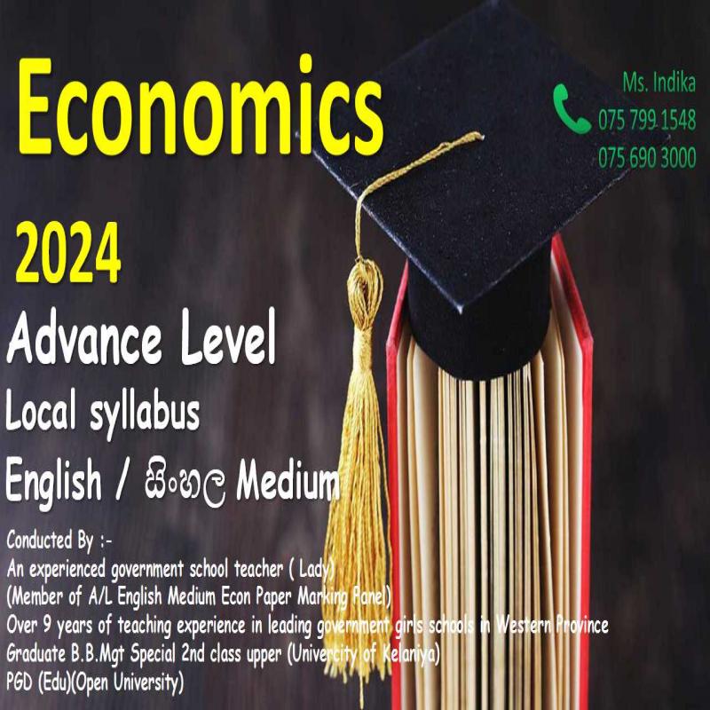 Advance Level -Local syllabus  English &සිංහල Medium- Economics  Class