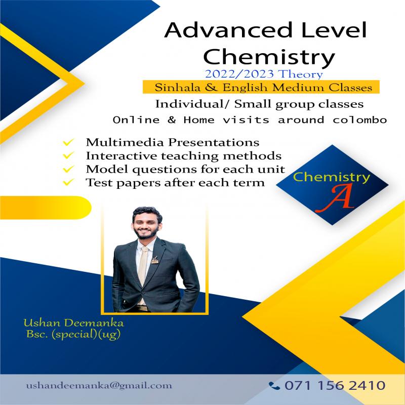 2023/2024 Advanced Level Chemistry | Sinahala & Engliah medium |