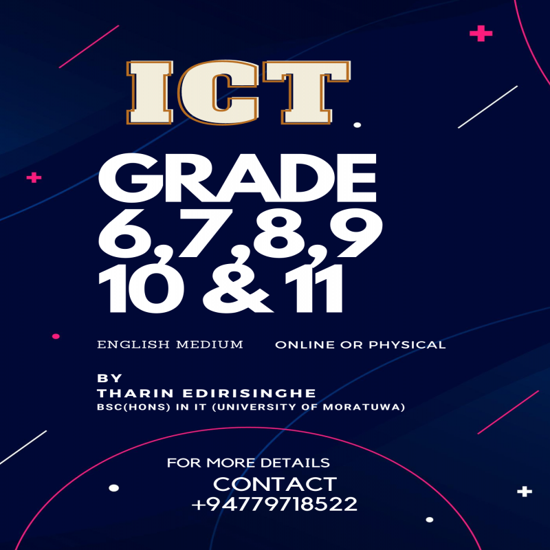 ICT GRADE 6-11 for G.C.E. O/L and A/L (Local)