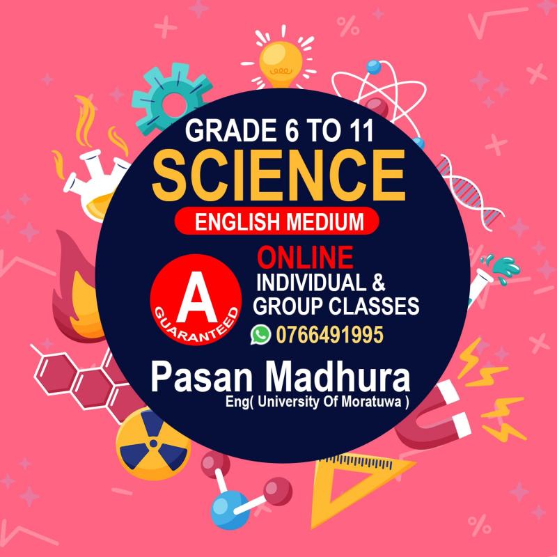 Science   Grade 6 - 11 English Medium