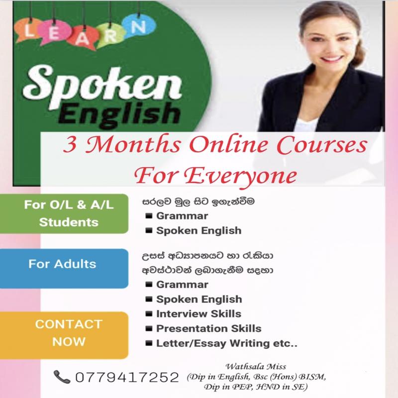 Online Spoken English 3 Months Courses Adults Young Learners Everyone