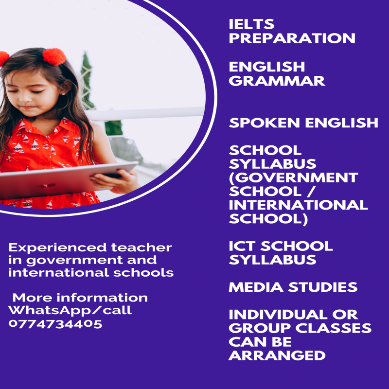 English Classes, IT classes and Memory Power Techniques