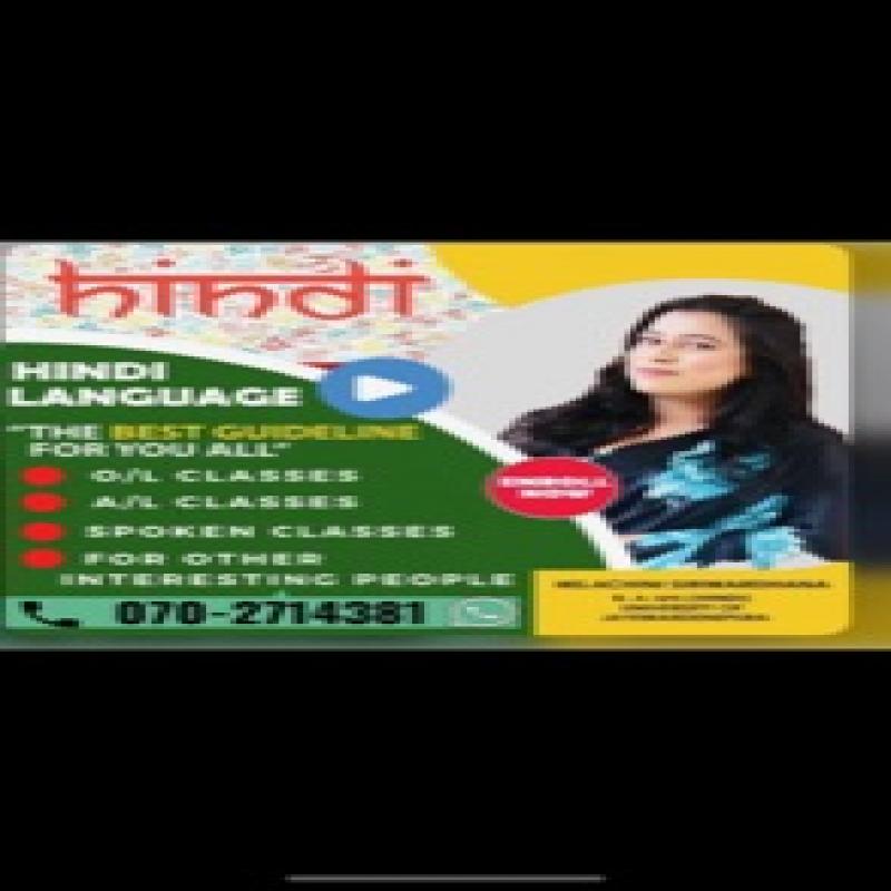 Hindi language classes