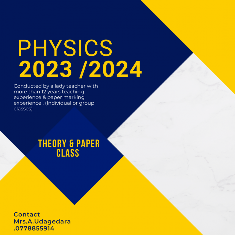 Physics (sinhala medium )