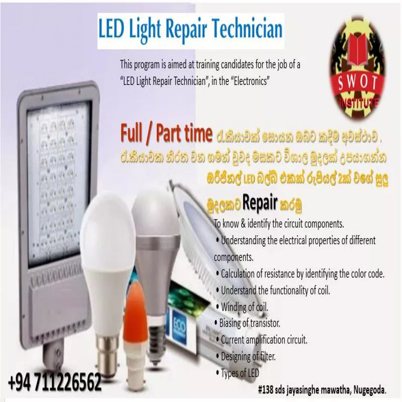 LED Light Repair Technician COURSE