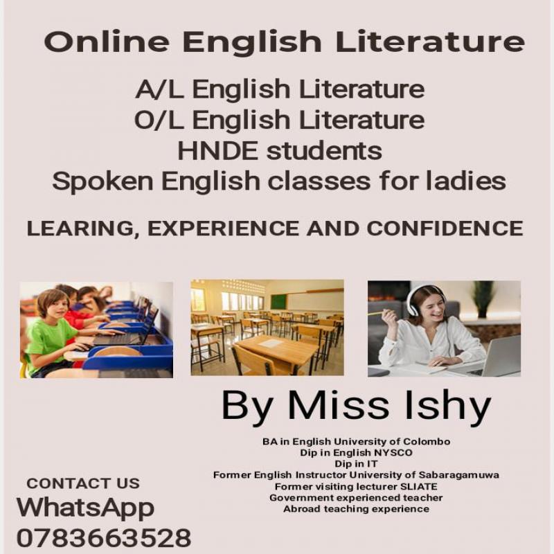 ENGLISH LANGUAGE AND LITERATURE
