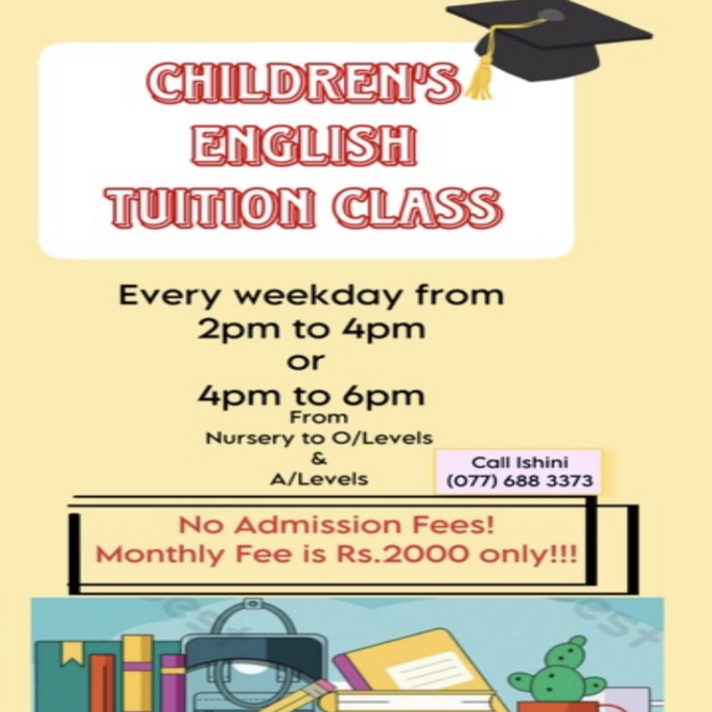 English Classes for Children from Nursery to A Levels