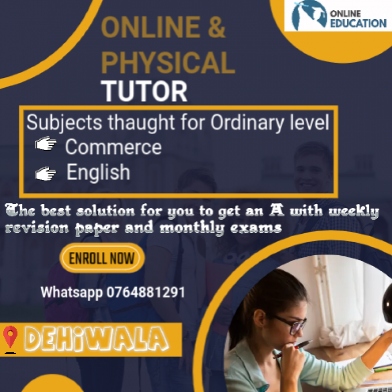 online and physical tutoring