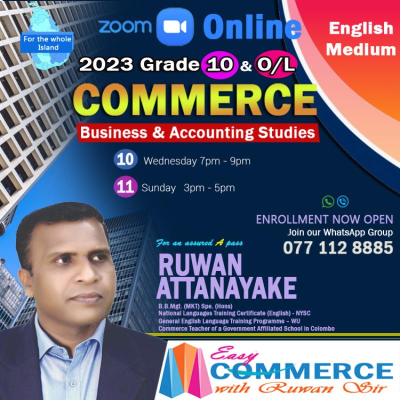 G.C.E. (O/L) and Grade 10 Business and Accounting - English Medium