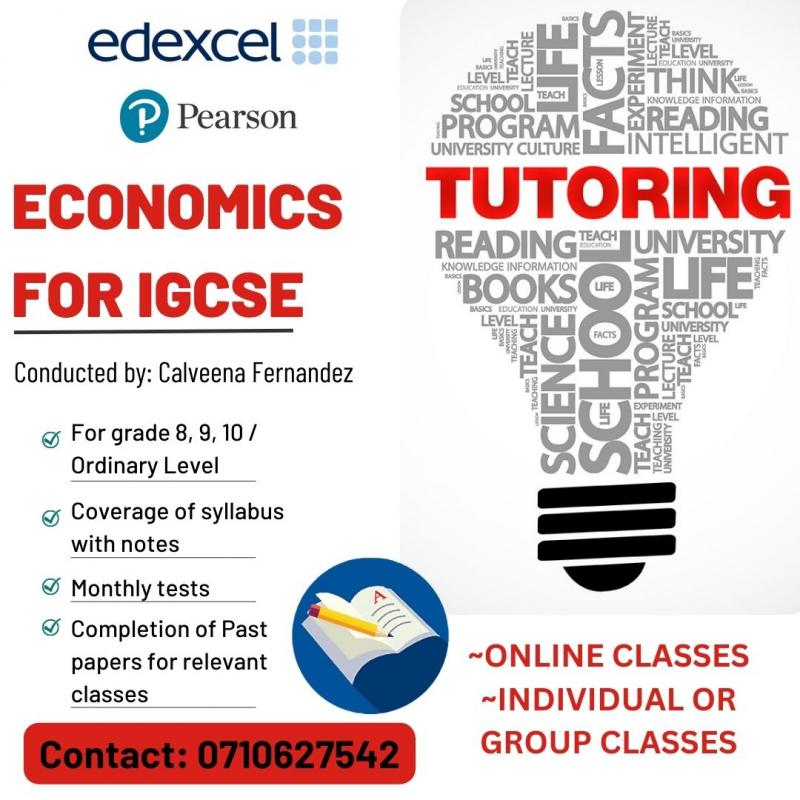 Edexcel IGCSE Economics Classes (London syllabus)